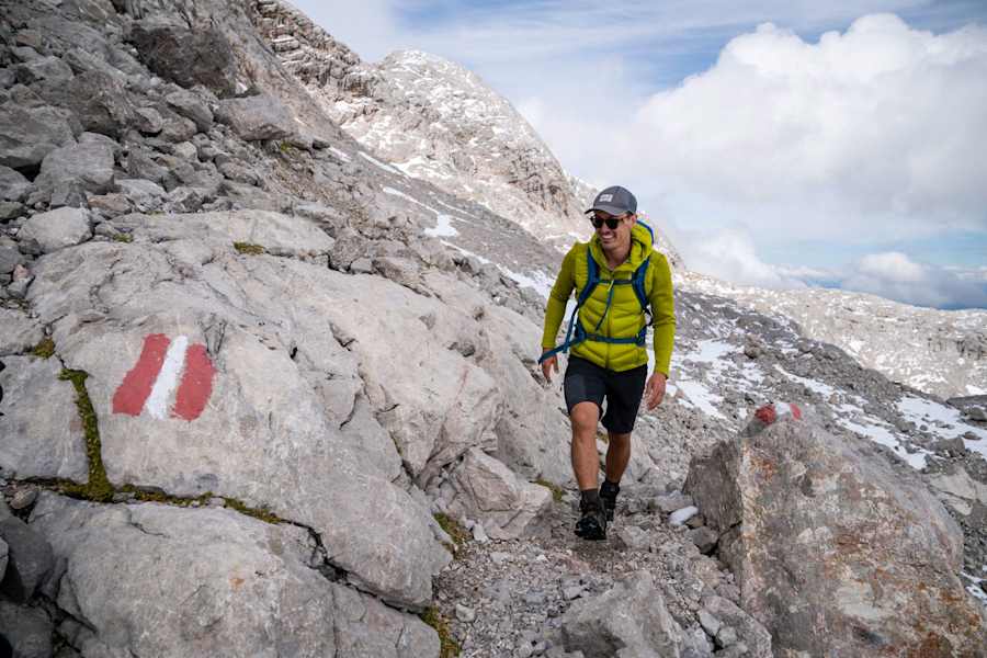 Ernst Merkinger am „Gletscher zum Wein“-Weitwanderweg