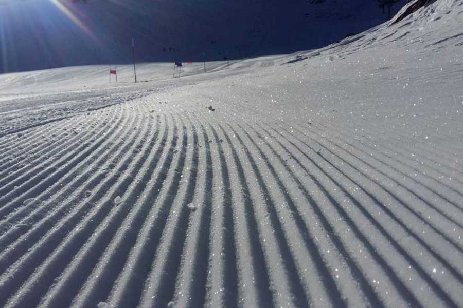 Die Pisten am Schnalstaler Gletscher sind bestens präpariert.