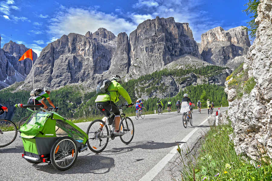 Sellaronda Bike Day in den Dolomiten