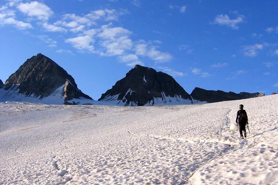 Im Anstieg zum höchsten Berg Vorarlbergs – den Piz Buin