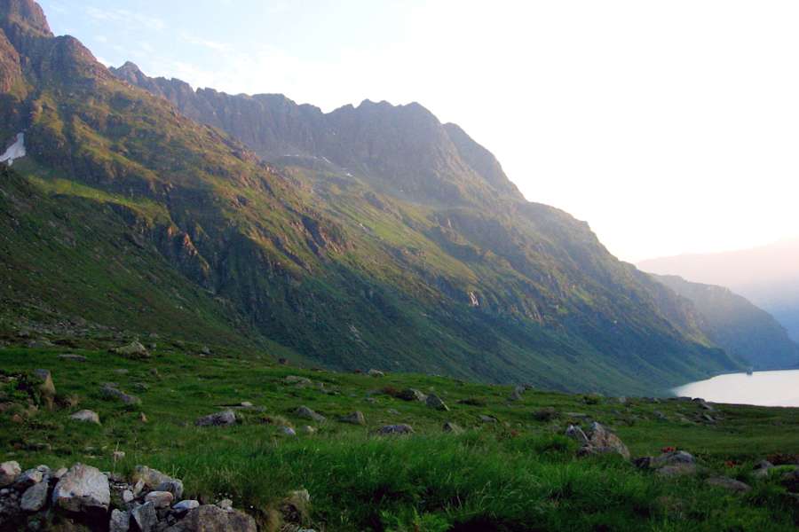 Morgenstimmung am Vermunt Stausee
