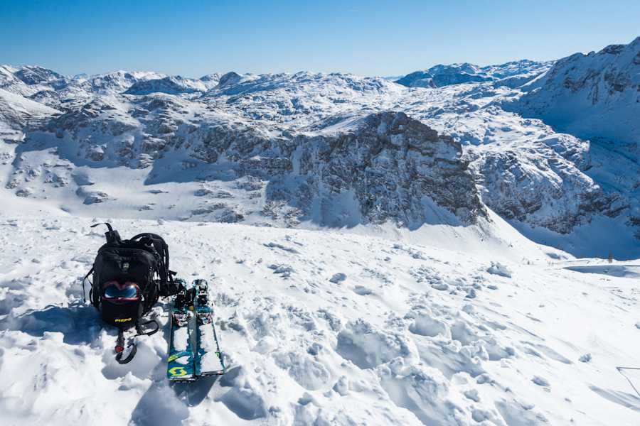 Traumhafte Aussicht vom Gipfel des Fagsteins auf das Steinerne Meer