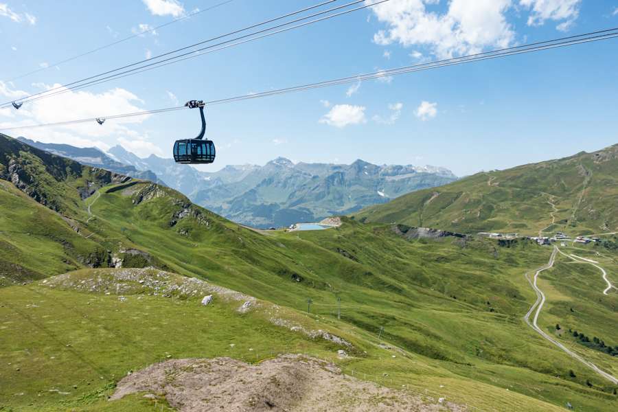Gondel zum Bahnhof Eigergletscher