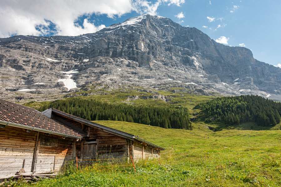 Der Eiger vom Bahnhof Alpiglen