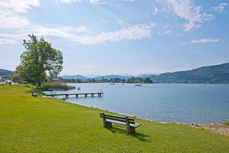 -Naturbadeplatzes Edelweissbad am Wörthersee in Kärnten