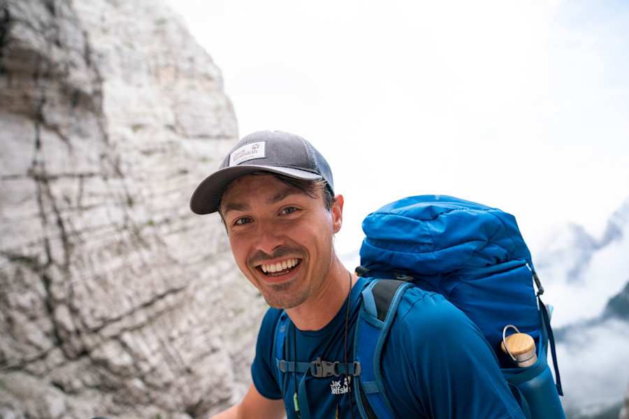 Ernst Merkinger wandert weit Dolomiten Höhenweg