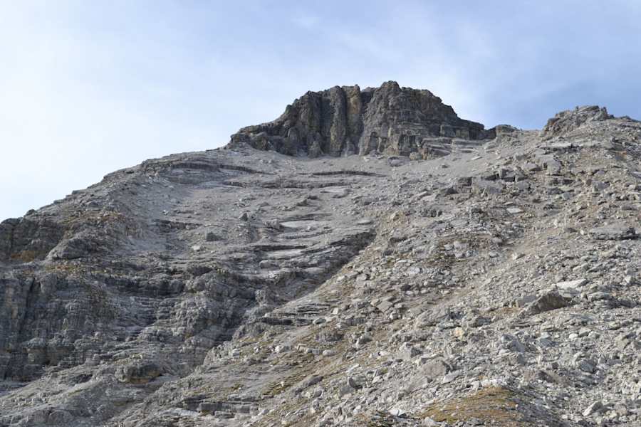 Rückblick auf die Wasserfallkarspitze