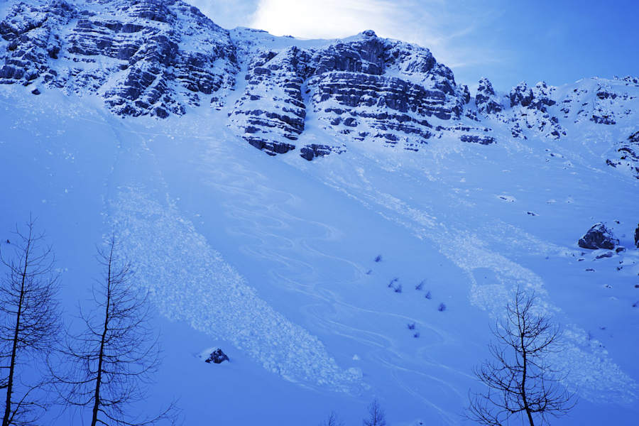 Skitour: Abfahrt durchs Loigistal im Toten Gebirge