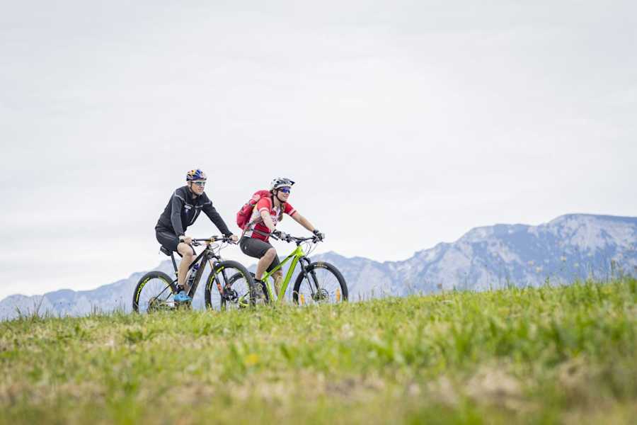 Mit dem Rad unterwegs am Attersee