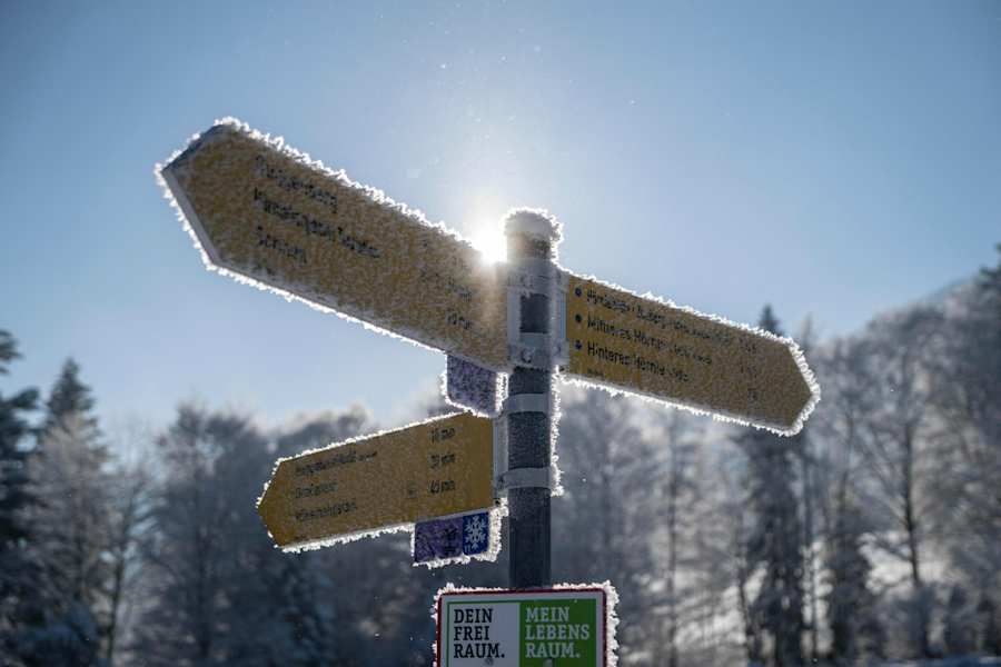 Mit Schneeschuhen durchs Ammergebirge