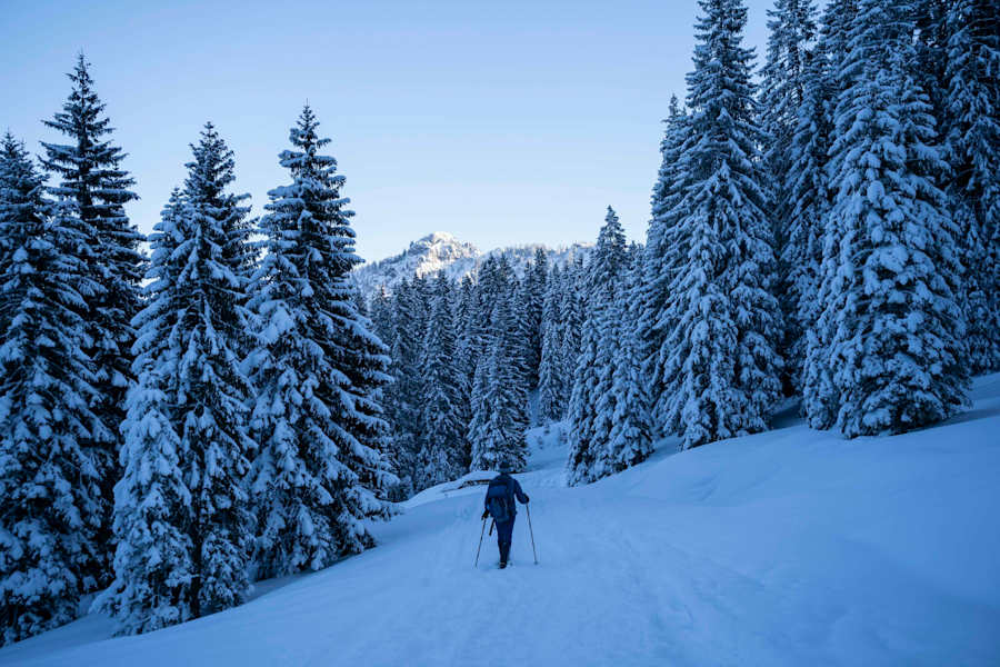 Mit Schneeschuhen durchs Ammergebirge