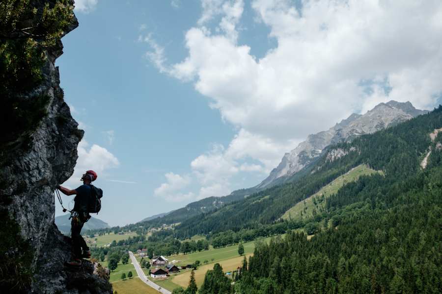 Bergwelten mein erster Klettersteig Ramsau am Dachstein