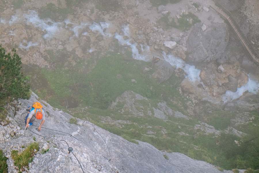 Bergwelten mein erster Klettersteig Ramsau am Dachstein