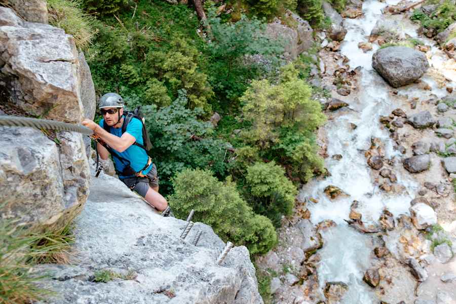Bergwelten mein erster Klettersteig Ramsau am Dachstein