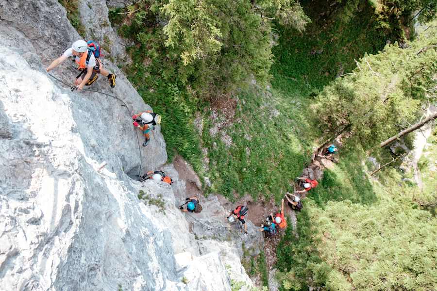 Bergwelten mein erster Klettersteig Ramsau am Dachstein