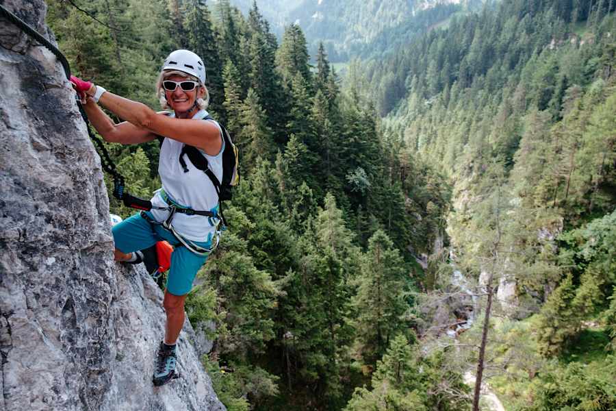 Bergwelten mein erster Klettersteig Ramsau am Dachstein