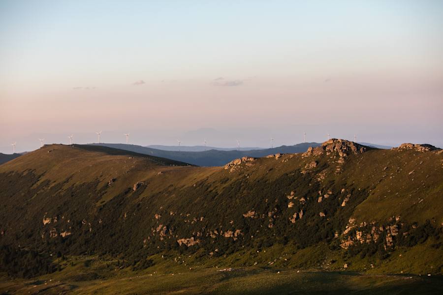 Und dann färbt sich der Himmel lila...