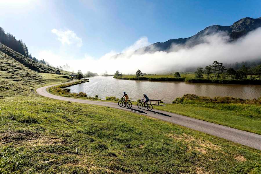 Leogang bietet viele schöne Touren, wie hier auf der Seealm.