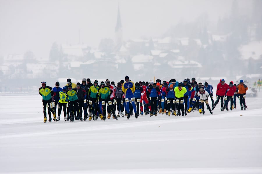 Eislaufmarathon am Weissensee