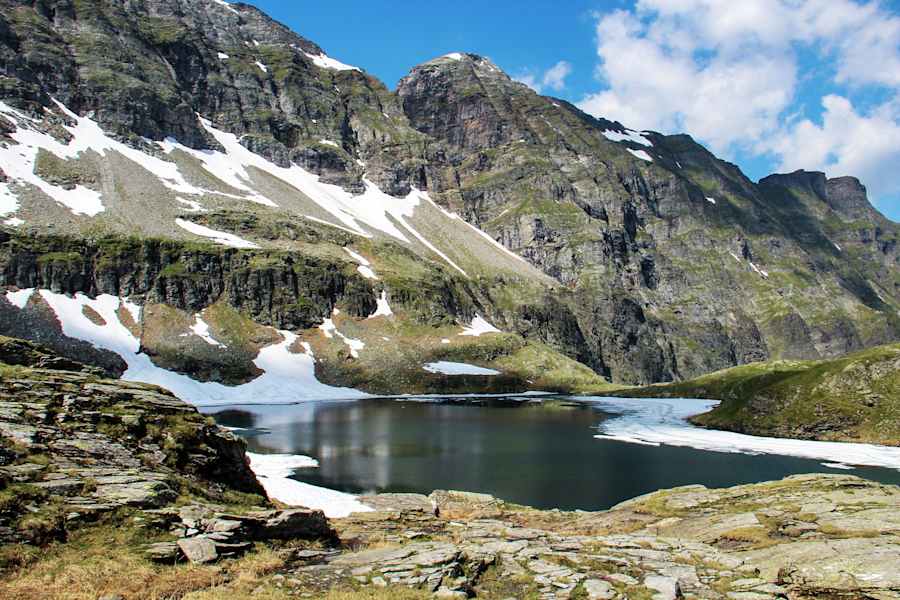 Auf alten Saumpfaden über den Felber Tauern: Am Plattachsee in Salzburg