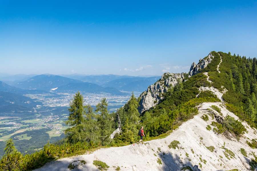 Unterwegs am Alpe-Adria-Trail zwischen Kranjska Gora und dem Baumgartnerhof