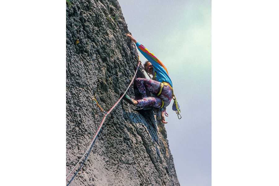 Hans-Peter Scheb am Fels im Gesäuse
