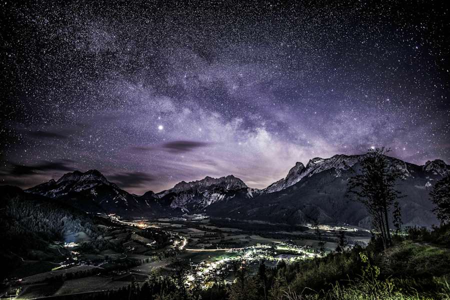 Gesäuse: Sternenhimmel samt Milchstraße