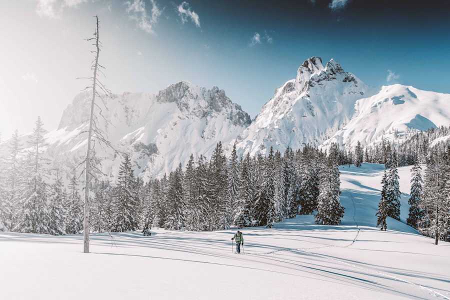 Skitourengeher im Nationalpark Gesäuse