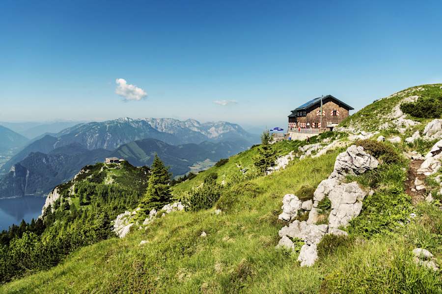 Die Gmundner Hütte in den Oberösterreichischen Voralpen (Österreich)
