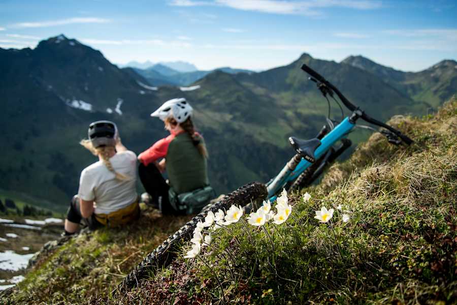 Rast am Hochalm Trail in Saalbach