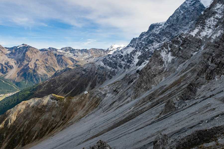 Blick zur Tabarettahütte