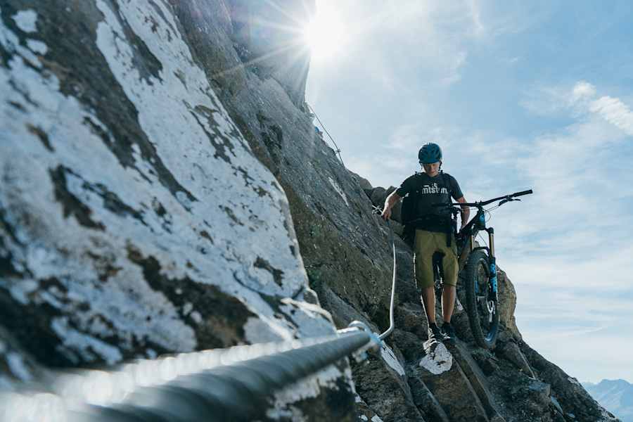 Kurze Klettersteig Passagen in der Granatspitzgruppe