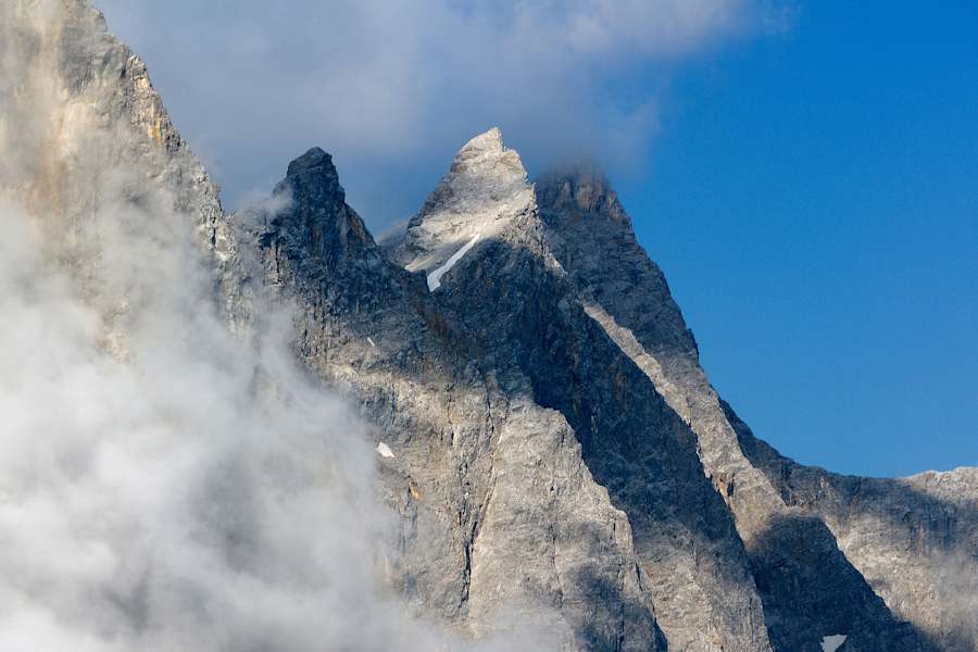 Karwendel: Westlicher Ladizturm, Bockkarspitze und Nördliche Sonnenspitze