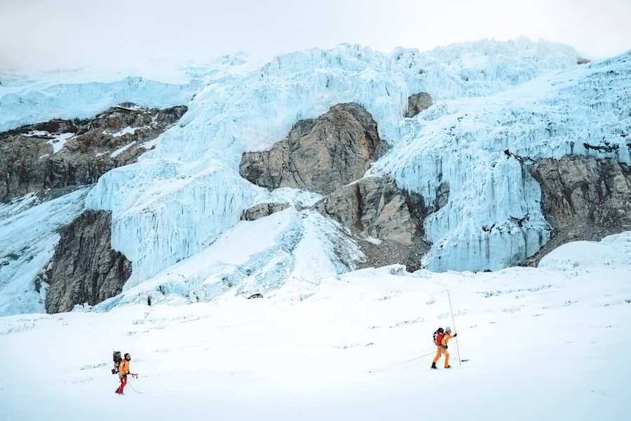 Auf dem beschwerlichen Weg zum Gipfel des Lhotse