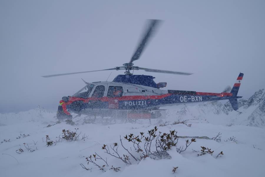 Schlechtes Wetter kann zu einem Abbruch des Rettungseinsatzes führen.
