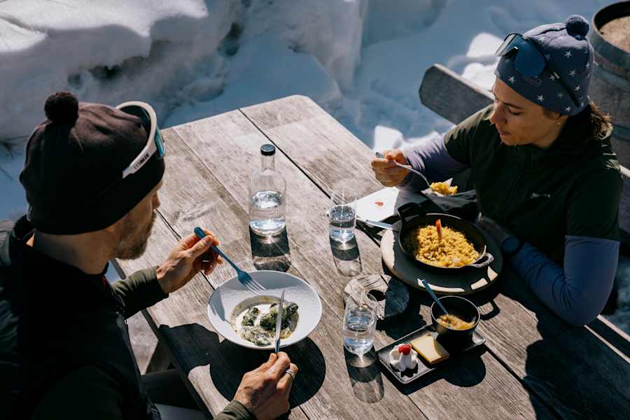 Langlaufen macht hungrig.