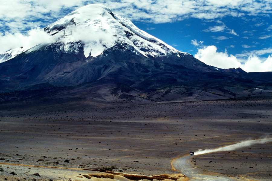 Der 6.267 m hohe Chimborazo in Ecuador