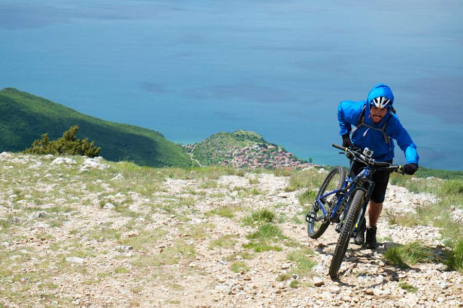 Mountainbike Ohridsee Mazedonien Bergwelten