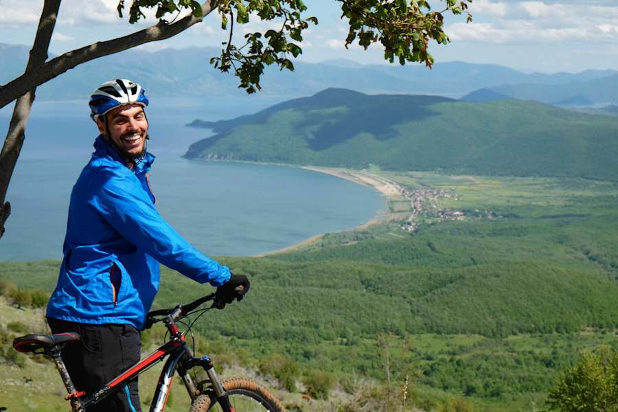 Mountainbike Ohridsee Mazedonien Bergwelten