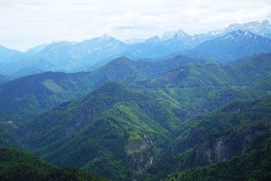 Nationalpark Kalkalpen: Gipfelblick vom Alpstein