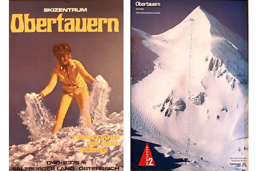 Obertauern: Alte Werbeplakate