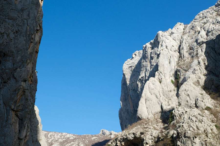 Blick auf die Anika Kuk, Velika Paklenica
