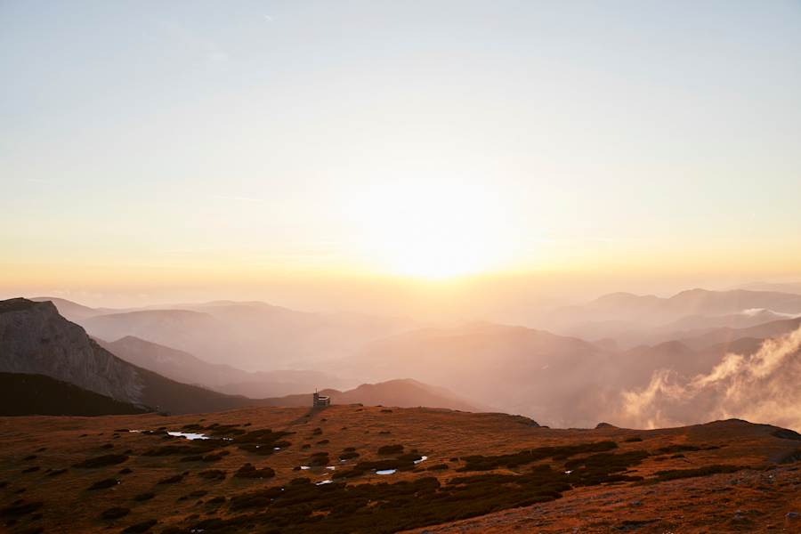 Solch ein Farbenspiel kann nur das herbstliche Morgenlicht erzeugen