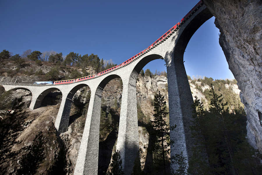 Rhätische Bahn Landwasserviadukt