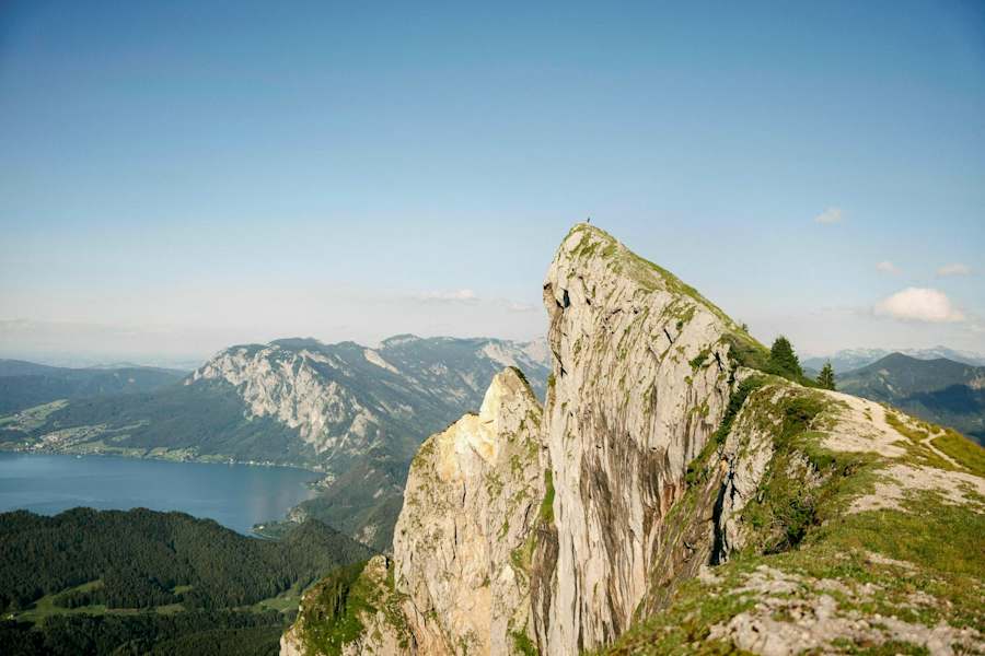 Die Spinnerin, markanter Nebengipfel des Schafbergs.