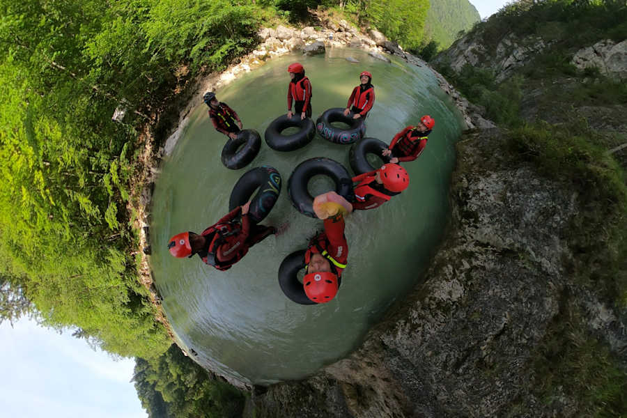 Schlauchreiten auf der Brandenberger Ache