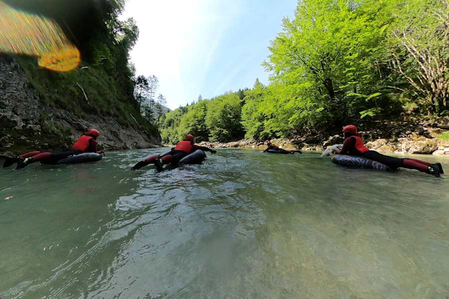 Schlauchreiten auf der Brandenberger Ache