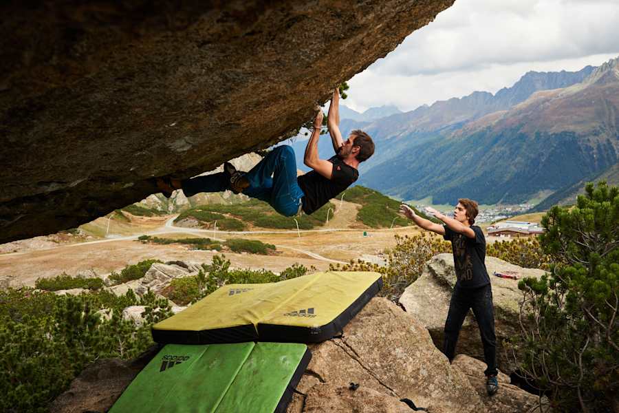 Bouldern Silvapark Paznaun Galtür Bergwelten