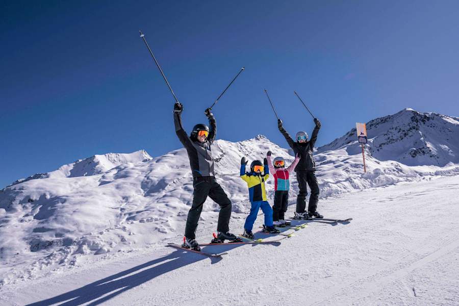 Skifahren lernen macht im Skigebiet Kappl & See großen Spaß.