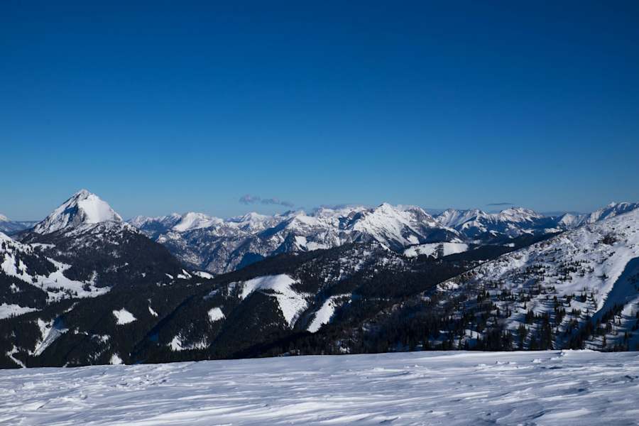 Blaseneck: Gipfelpanorama im Gesäuse